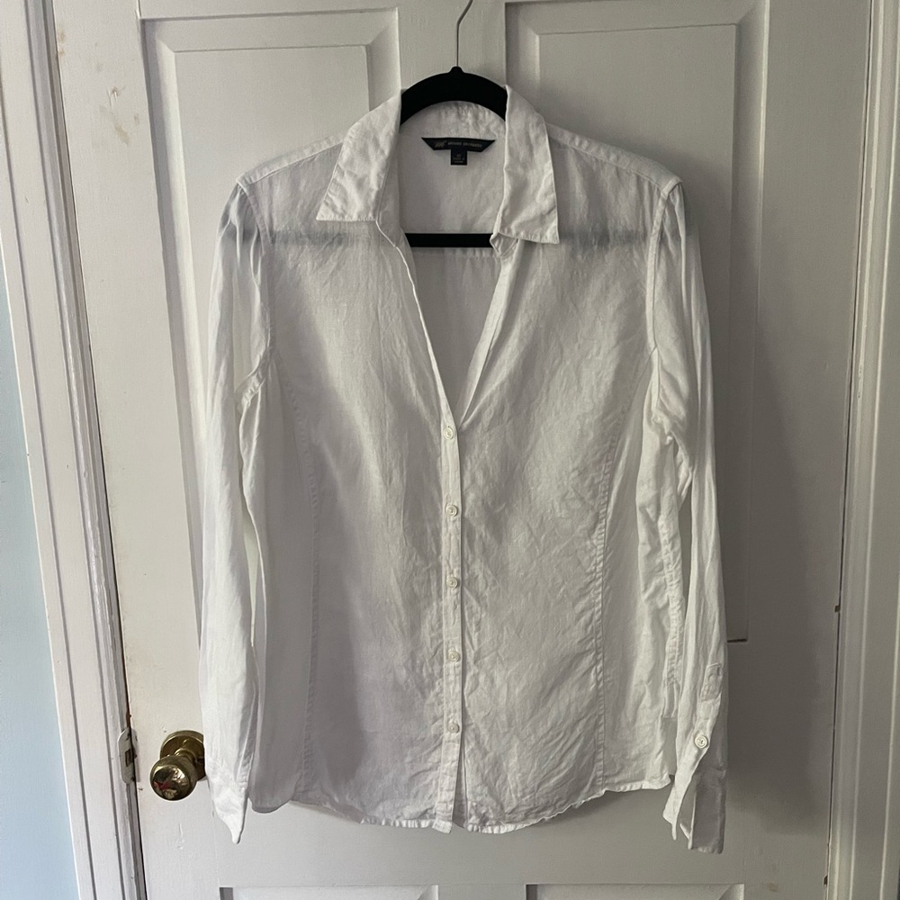 Linen Brooks Brothers Button Down